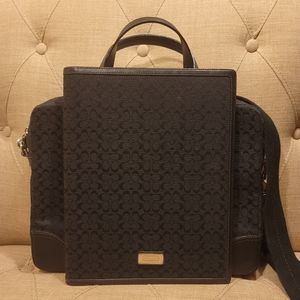 EUC COACH Signature Slim Commuter Laptop 70288